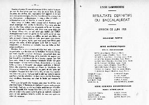 LYCEE LAMORICIERE DISTRIBUTIONS PRIX  29 JUIN 1955   (7)